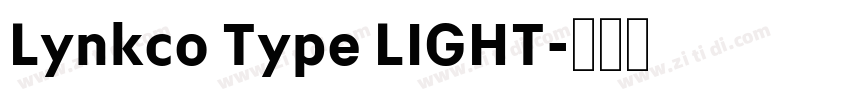 Lynkco Type LIGHT字体转换